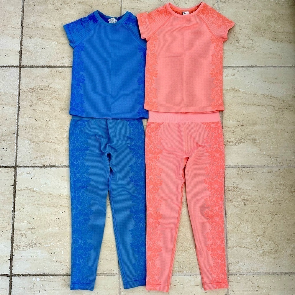 ALL IN MOTION 2 Sets, Tops Size M (7-8), Bottoms Size L (10-12)